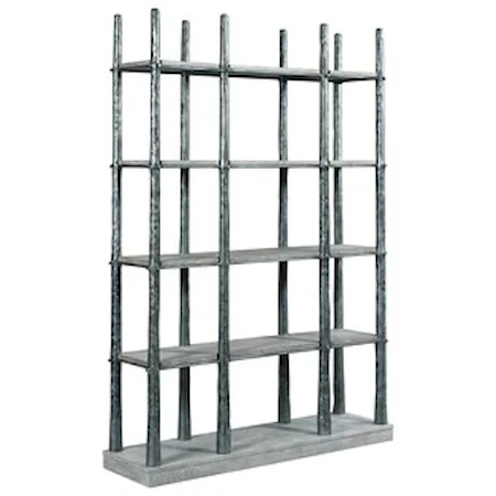 Glades Metal Frame Bookcase